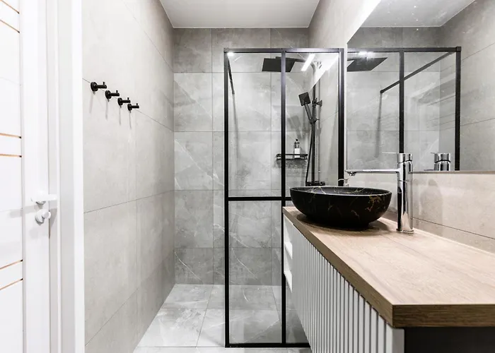 Main Street Lounge - Terrace, Free P, Self Check-in 公寓 里加