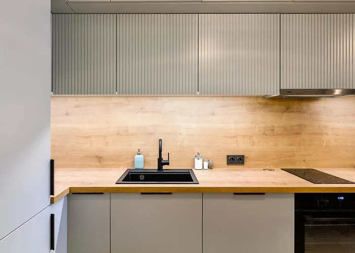 公寓 Main Street Lounge - Terrace, Free P, Self Check-in 里加